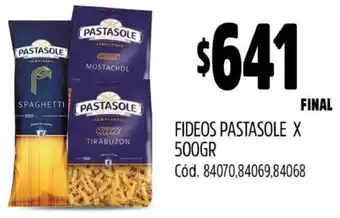 Supermercados Yaguar FIDEOS PASTASOLE X 500GR oferta