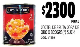 Supermercados Yaguar COCTEL DE FRUTA COPA DE ORO X 820GR oferta