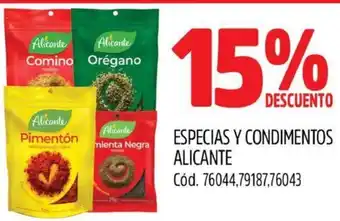 Supermercados Yaguar ESPECIAS Y CONDIMENTOS ALICANTE oferta