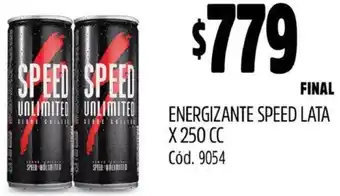 Supermercados Yaguar ENERGIZANTE SPEED LATA X 250CC oferta