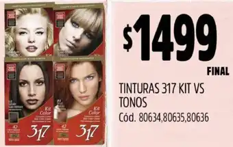 Supermercados Yaguar TINTURAS 317 KIT VS TONOS oferta