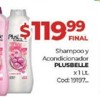 Diarco Plusbelle Shampoo y Acondicionador x 1lt oferta