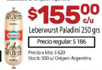 Josimar Leberwurst Paladini 250g oferta