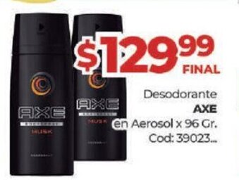 Diarco Axe Desodorante en Aerosol x 96gr oferta