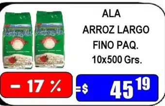 Dulcenter Ala Arroz Largo Fino Paq 10 x 500grs oferta