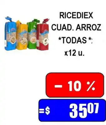 Ricediex Cuad Arroz x 12u