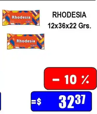 Dulcenter Rhodesia 12x36x22grs oferta