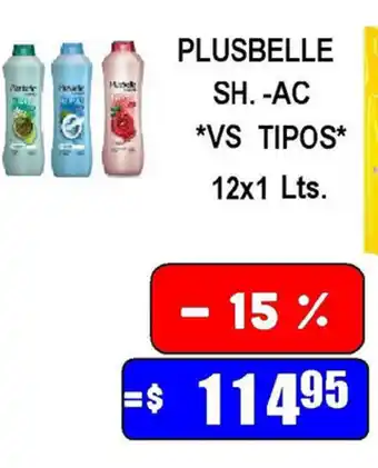 Dulcenter Plusbelle Sh-Ac 12x1lts oferta