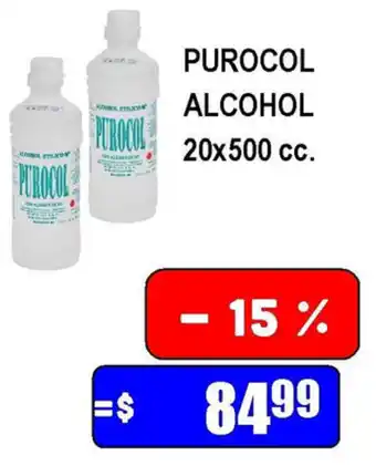 Dulcenter Purocol Alcohol 20x500cc oferta