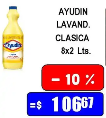 Dulcenter Ayudin Lavand Clasica 8x2lts oferta