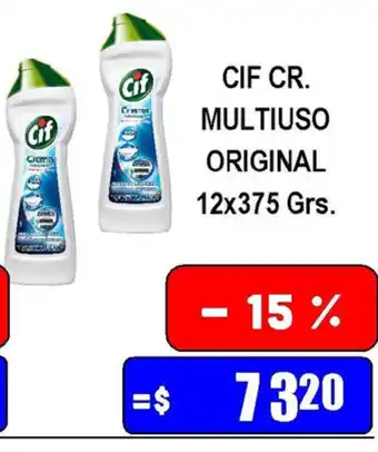 Dulcenter CIF Cr.Multiuso Original 12x375grs oferta