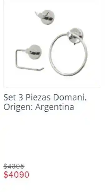 Easy Set 3 Piezas Domani oferta