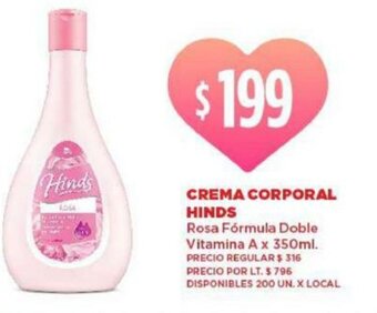 Supermercados Vea Crema Corporal Hinds oferta