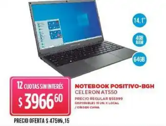 Notebook Positivo BGH
