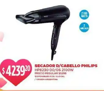 Supermercados Vea Philips Secador D/Cabello oferta