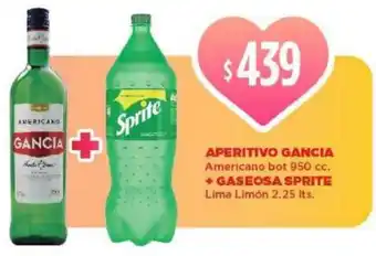 Supermercados Vea Gancia Aperitivo + Gaseosa Sprite oferta