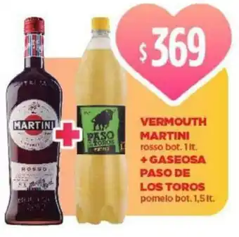 Supermercados Vea Vermouth Martini + Gaseosa Paso De Los Toros oferta