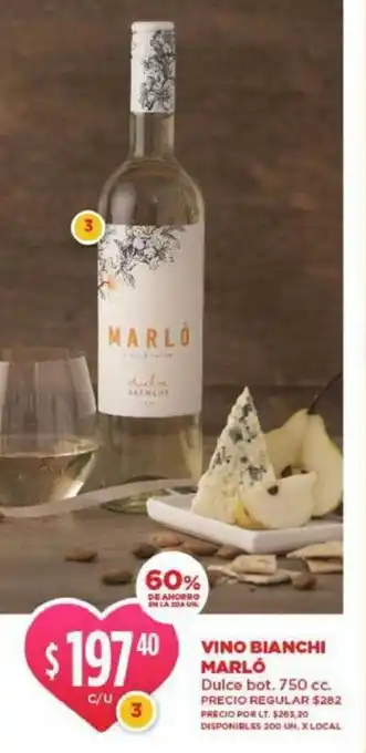 Supermercados Vea Vino Blanchi Marló oferta