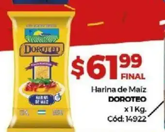 Diarco Doroteo Harina de Maiz x 1kg oferta