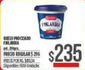 Supermercados Vea Finlandia Queso Procesado oferta