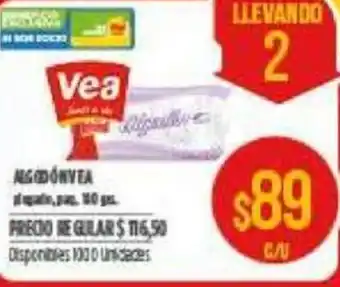 Supermercados Vea Vea Algodon oferta