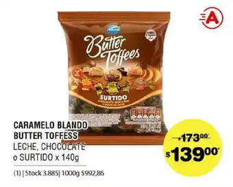 Atomo Conviene Butter Toffess Caramelo Blando Leche, Chocolate o Surtido x 140g oferta