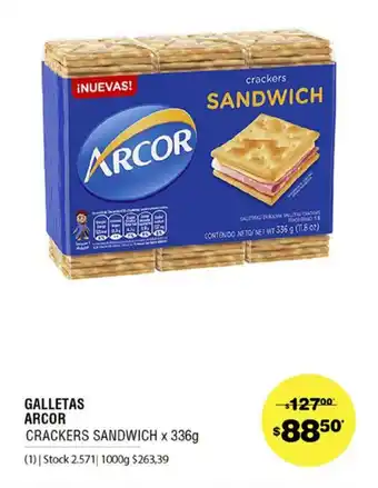 Atomo Conviene Arcor Galletas x 336g oferta