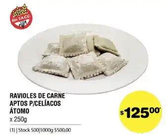 Atomo Conviene Ravioles De Carne Aptos P/Celíacos Atomo x 250g oferta