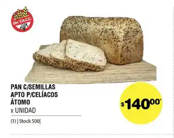 Atomo Conviene Pan C/Semillas Apto P/Celiacos Atomo oferta