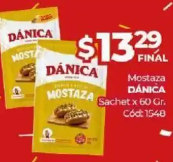 Diarco Dánica Mostaza Sachet x 60gr oferta