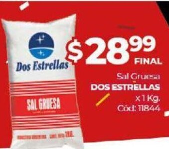 Diarco Dos Estrellas Sal Gruesa x 1kg oferta