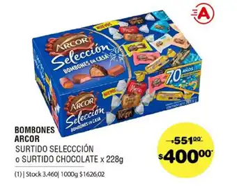 Atomo Conviene Bombones Arcor Surtido Selecciíon o Surtido Chocolate x 228g oferta