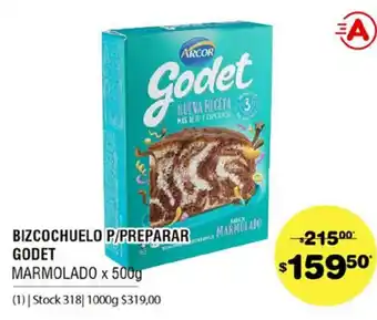 Atomo Conviene Bizcochuelo P./Preparar Godet Marmolado x 500g oferta