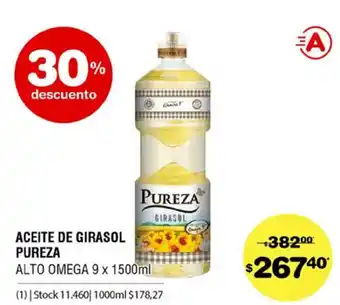 Atomo Conviene Aceite De Girasol Pureza Alto Omega 9 x 1500ml oferta