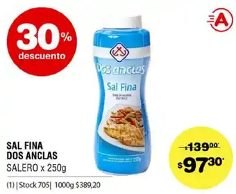 Atomo Conviene Sal Fina Dos Anclas Salero x 250g oferta
