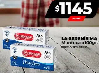 Supermayorista Vital LA SERENÍSIMA Manteca x 100gr oferta