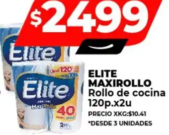 Supermayorista Vital ELITE MAXIROLLO Rollo de cocina 120p x 2u oferta