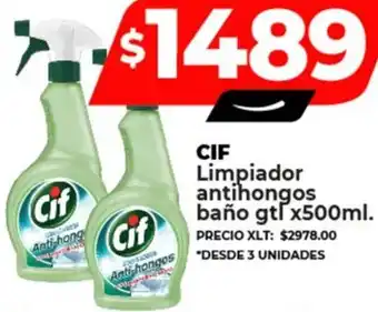 CIF Limpiador antihongos baño gtl x 500ml