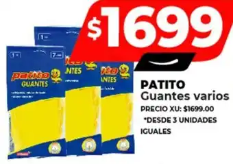 Supermayorista Vital PATITO Guantes varios oferta