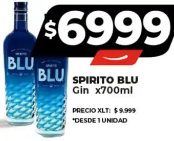 Supermayorista Vital SPIRITO BLU Gin x 700ml oferta