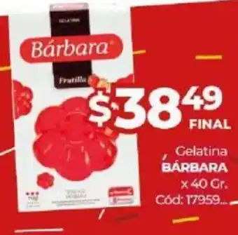 Diarco Bárbara Gelatina x 40gr oferta