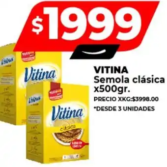 Supermayorista Vital VITINA Semola clásica x 500gr oferta
