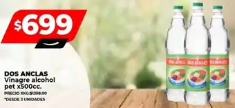 Supermayorista Vital DOS ANCLAS Vinagre alcohol pet x 500cc oferta