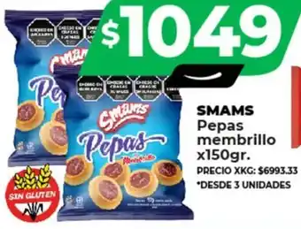 Supermayorista Vital SMAMS Pepas membrillo x 150gr oferta