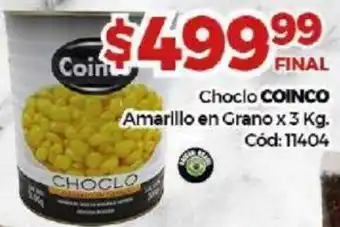 Diarco Coinco Choclo Amarillo en Grano x 3kg oferta