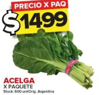 Carrefour Maxi ACELGA X PAQUETE oferta