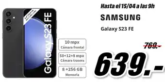 Media Markt SAMSUNG Galaxy S23 FE oferta