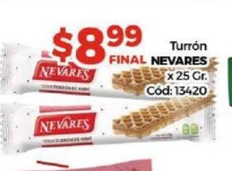 Diarco Nevares Turrón x 25gr oferta