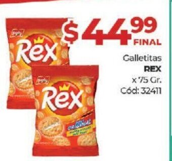 Diarco Rex Galletitas x 75gr oferta
