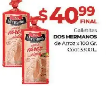 Diarco Dos Hermanos Galletitas de Arroz x 100gr oferta